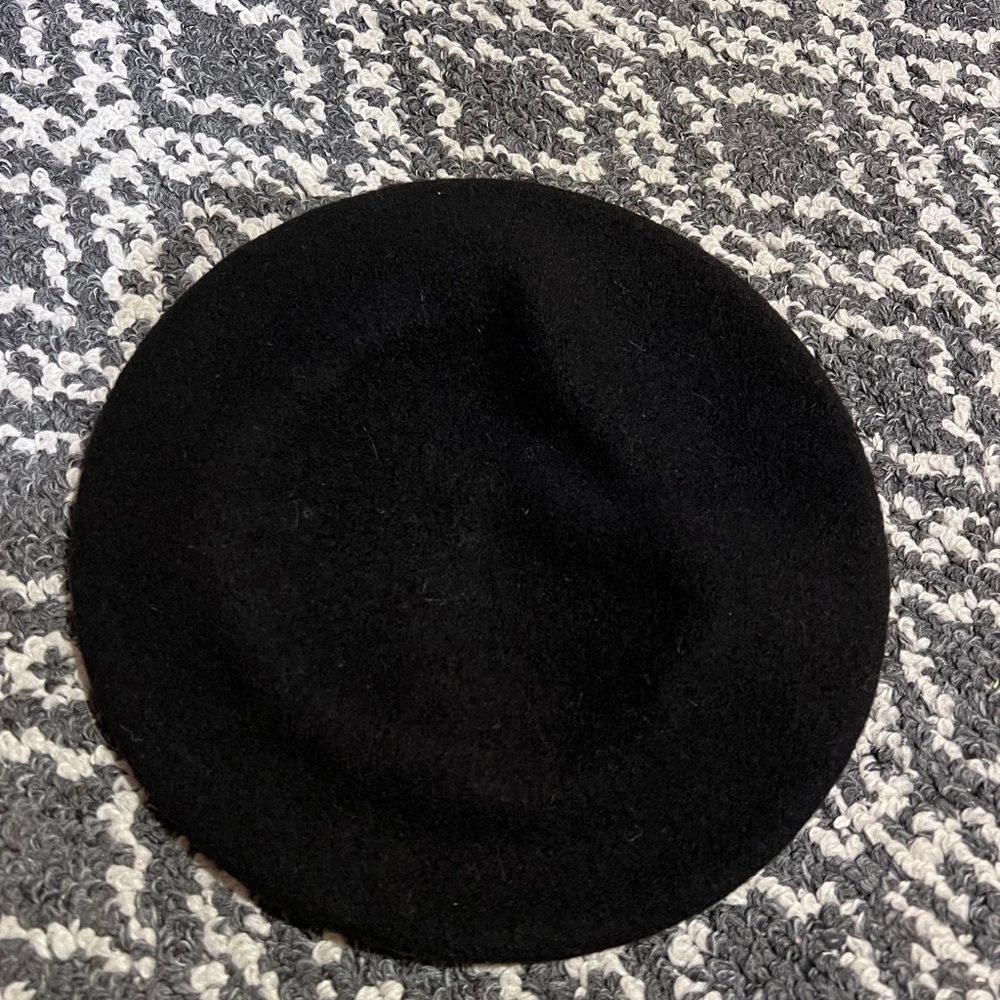 New no tags Barairo No Boushi Tokyo Black high quality 100% Wool Beret.